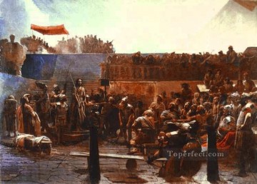 Burlándose de Cristo Demócrata Ivan Kramskoi Pinturas al óleo